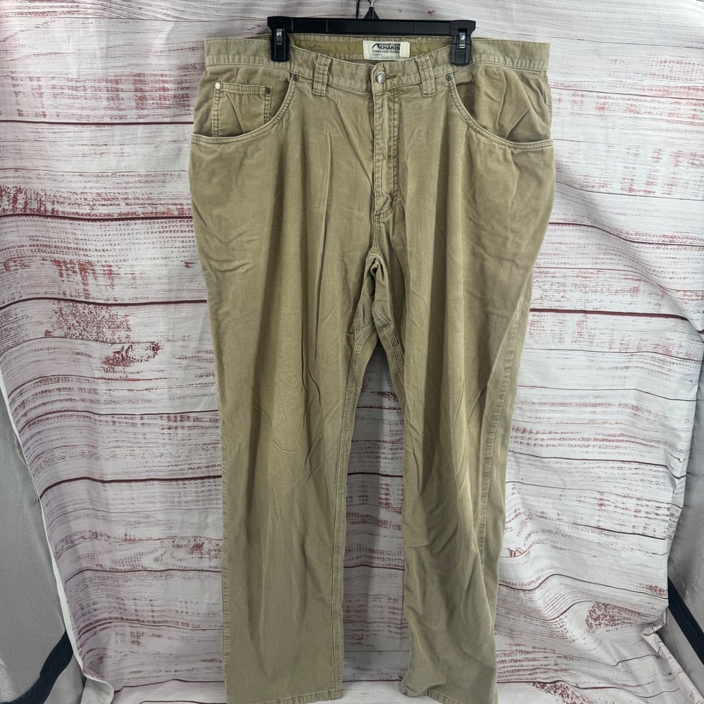 Mountain Khakis Corduroy Pants Mens 42x38 Canyon Cord Tan Classic‎ Fit Trousers